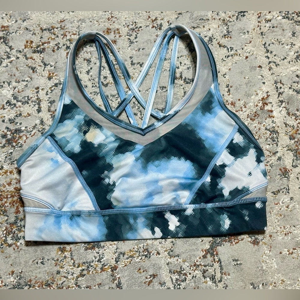 LULULEMON Strap It Like It's Hot Bra Blooming Pixie Aquamarine - Picture 3 of 12